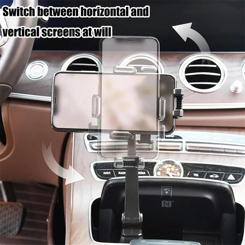 Adjustable Car Cup Holder Phone Mount Anti Vibration Mobile Phone