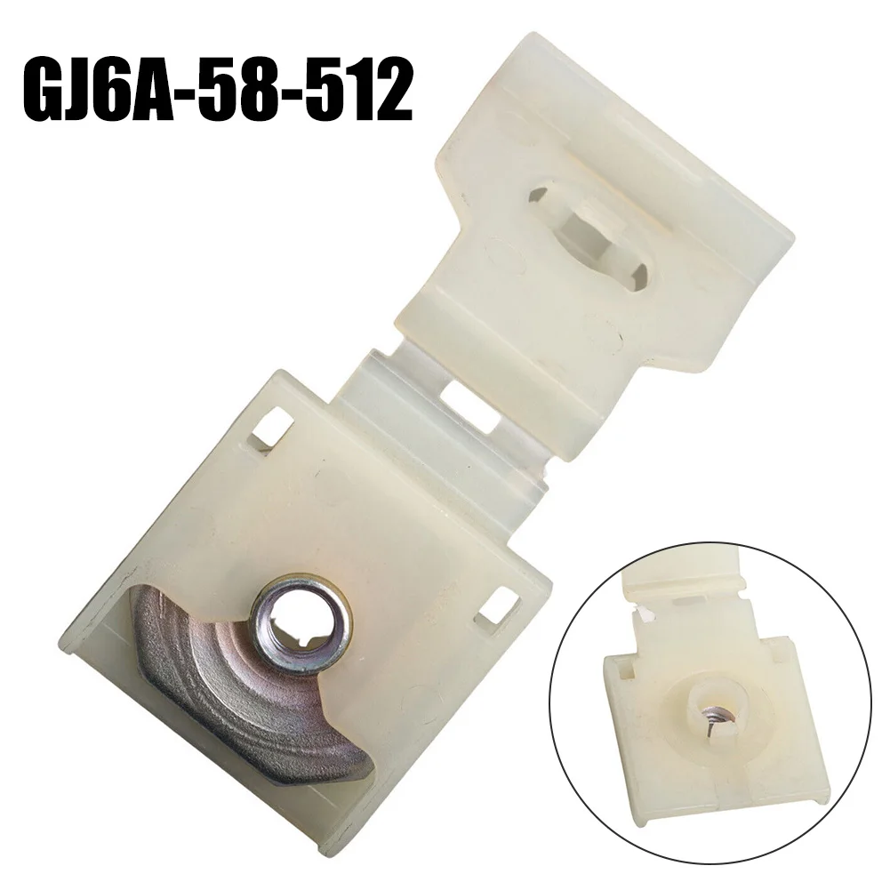 

1pc Black ABS Car Door Glass Holder For Mazda 2, 3, 5, 6, CX-7, RX-8 - Durable, Anti-Corrosion, Wear-Resistant GJ6A-58-512