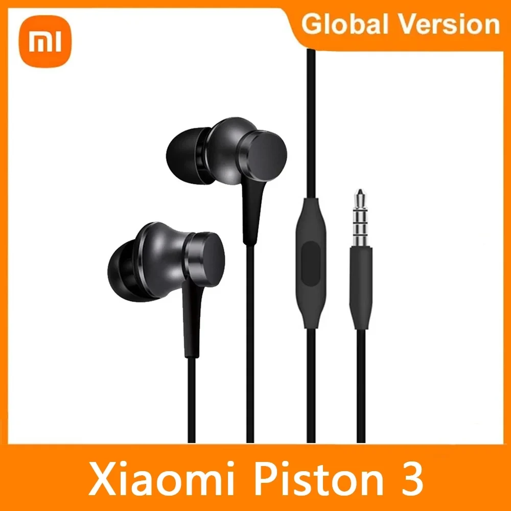 Оригинальная гарнитура Xiaomi Mi Piston 3, свежие наушники-вкладыши с проводом 3,5 мм, музыкальные стереонаушники с микрофоном для смартфонов Huawei, Xiaomi
