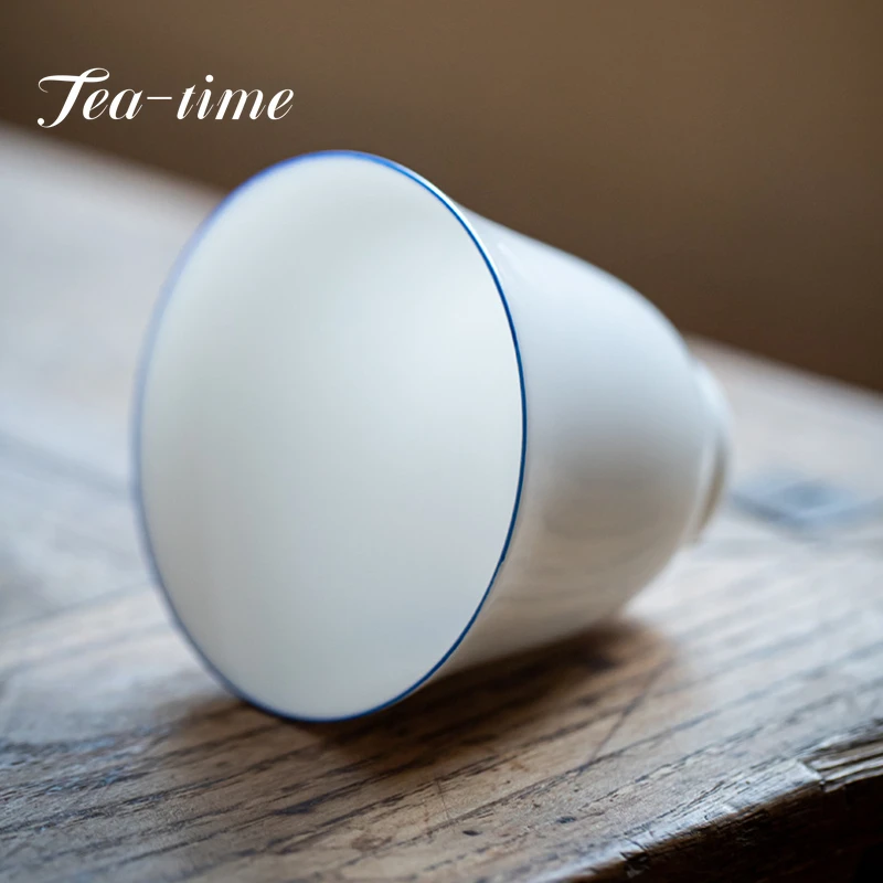 Boutique Sweet White Porcelain Teacups Thin Tire Master Cup Single Tea Bowl Small Tea Cup Kung Fu Tea-tasting Wine Drinkware