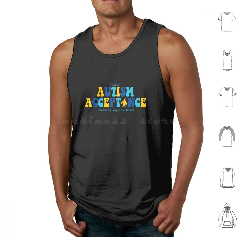 

Autism Acceptance Tank Tops Vest Sleeveless Autism Acceptance Bierman Autism