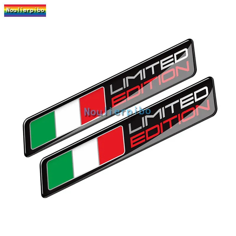 13pcs THIN Italy Flag Sticker Emblem Badge Decoration for Italian