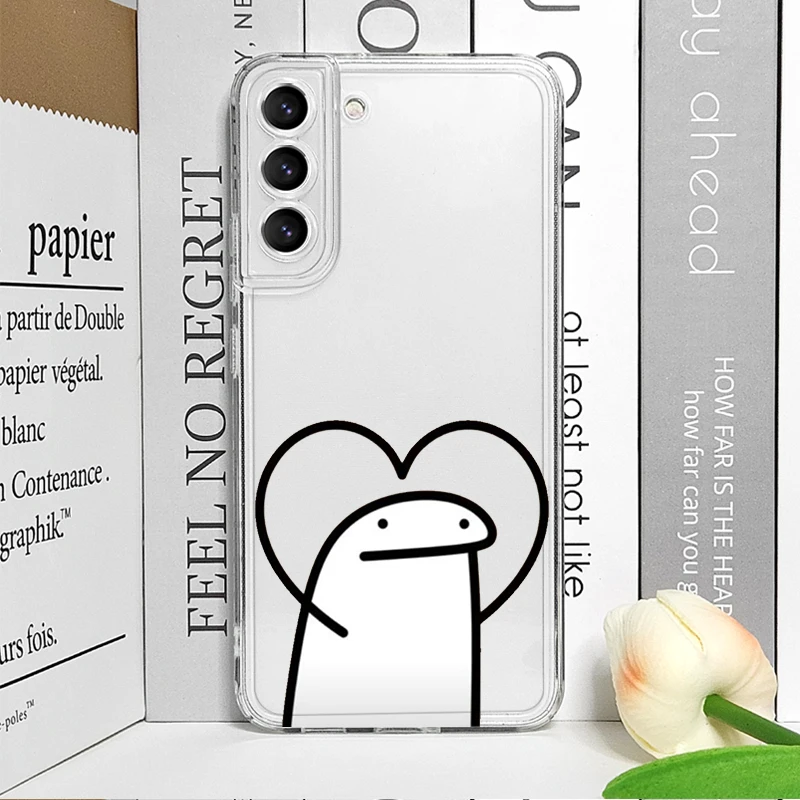 Flork Meme Transparent Soft Back Phone Case - Humorous Couple Design