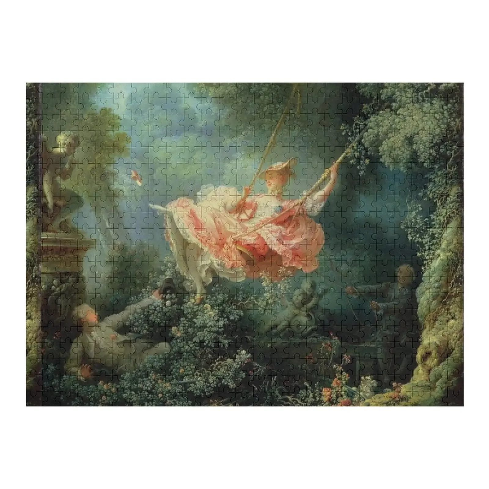 The Happy Accidents of the Swing: Jean-Honoré Fragonard Jigsaw Puzzle Wooden Boxes Toddler Toys Puzzle fragonard