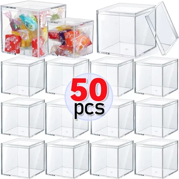 Transparent Acrylic Boxes With Cover Plastic Organizer 1