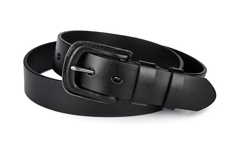 men's belts for jeans Anti-Metal Allergy Belt Ladies Belt Japanese Hot Girl Top Layer Cowhide Pin Buckle Casual All-Match Narrow Pure Cowhide Belt mens black belt