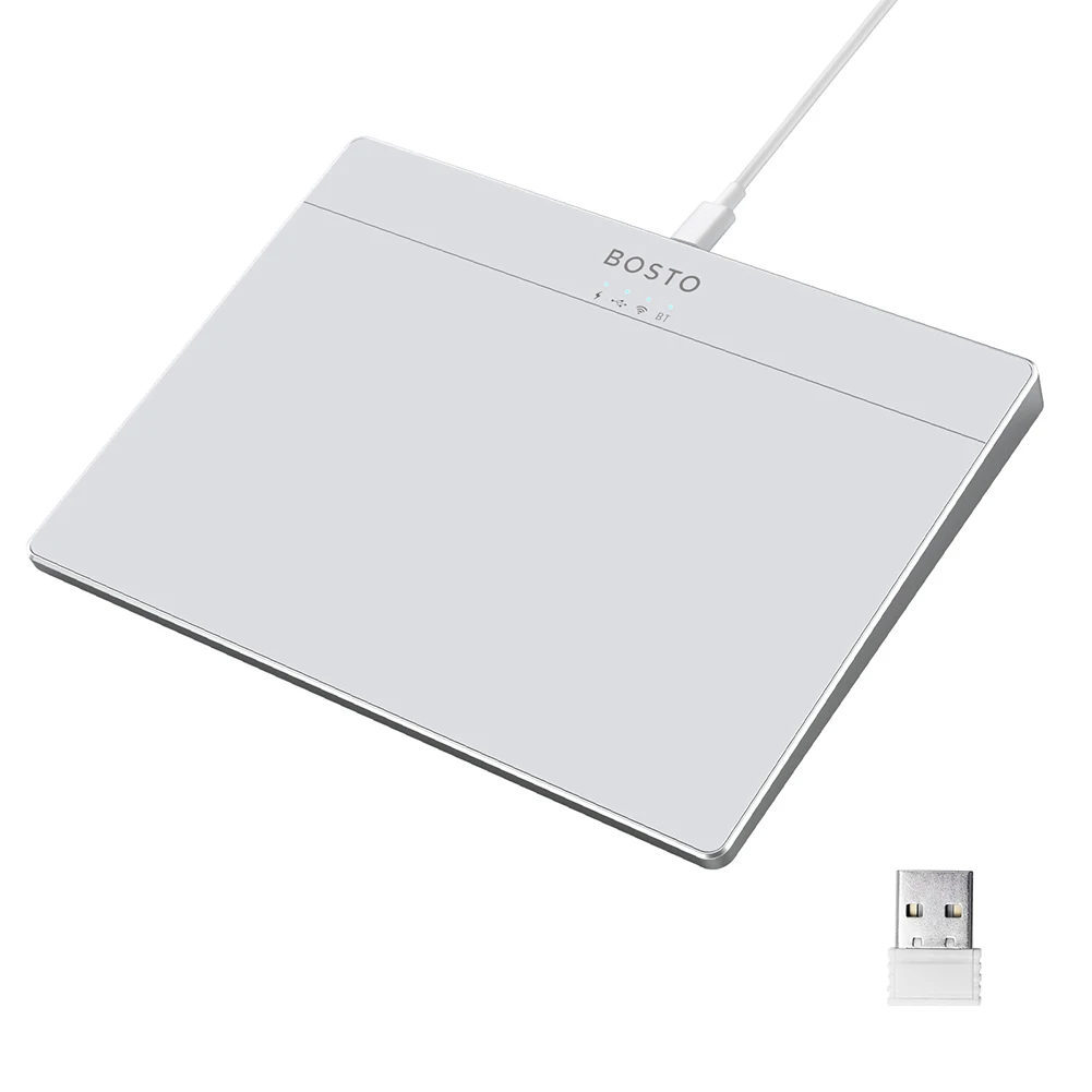Bluetooth-Compatible Touchpad Multi-Gesture USB Touchpad Mouse Type-C Rechargeable Wired Precision Trackpad for Laptop iPad