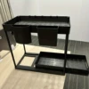 Durable Multipurpose  Organizer Rack - Stylish Black Shelving Unit for Bathroom, Kitchen & Under Sink Use - Effortless Spice Bot 5