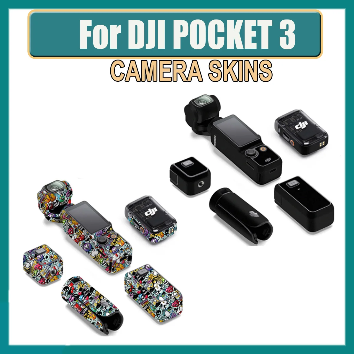 Sticker Decal Skin Creator Combo Wrap Anti-Scratch Camera Protector Coat For DJI Osmo Pocket 3 Accessories