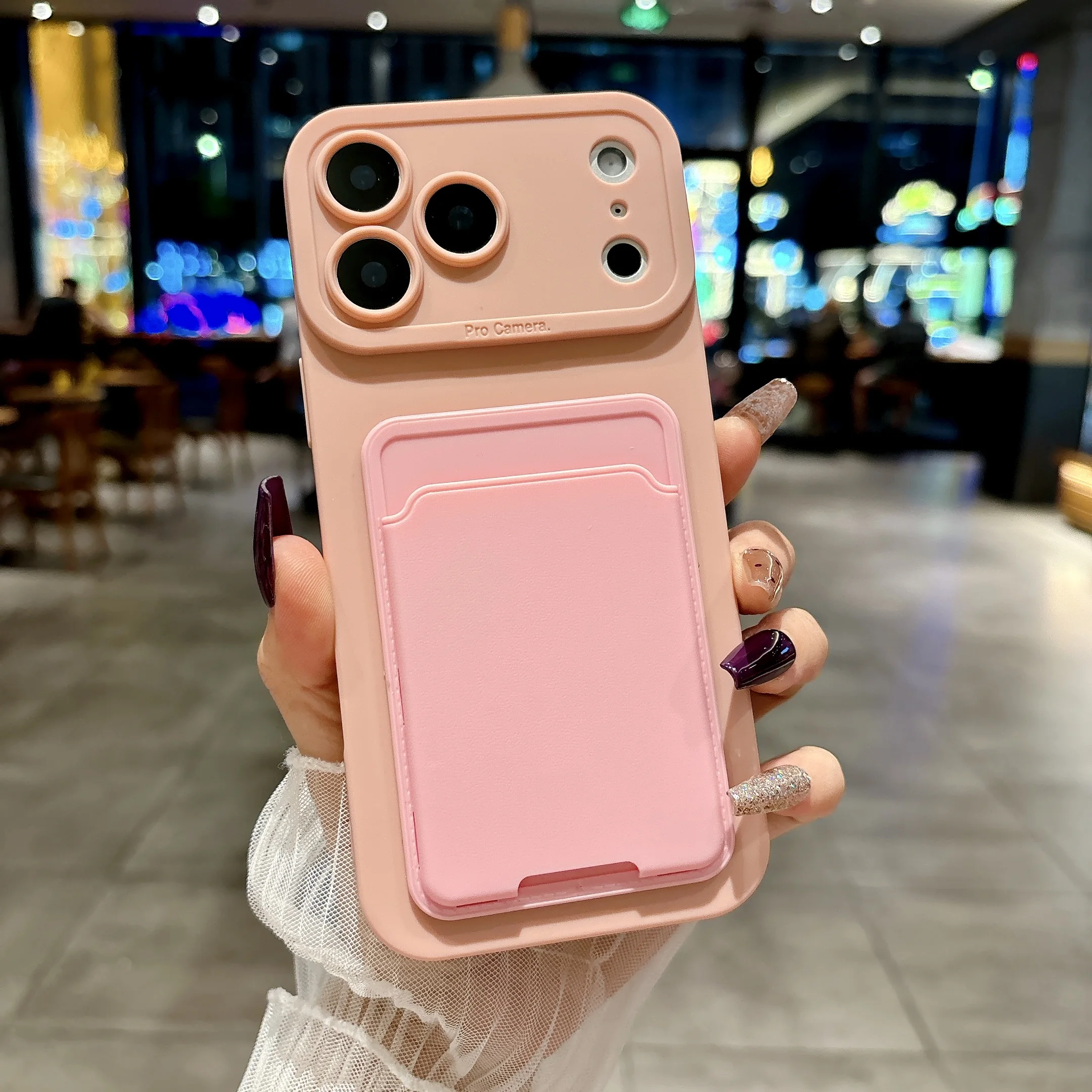 Universal Phone Case with Card Slot Holder and Pocket – Sleek and Functional Design