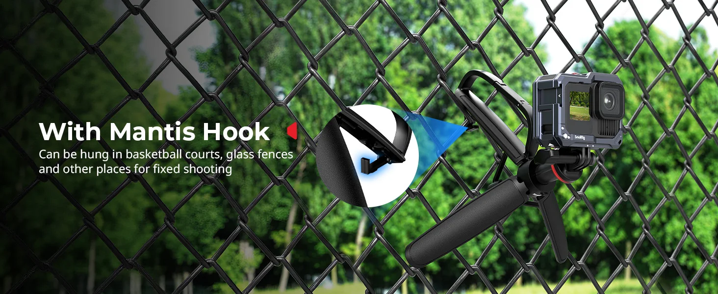 VT-07 Action Cam Tripod in Carabiner Shape 3-in-1 Handheld Desktop & Suspended S