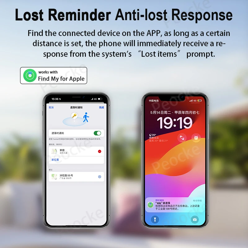 Mini Pet Tracking Device with Find My for Apple Smart iTag Cat GPS Tracker Bluetooth Locator Key Child Pet Car Lost Finder