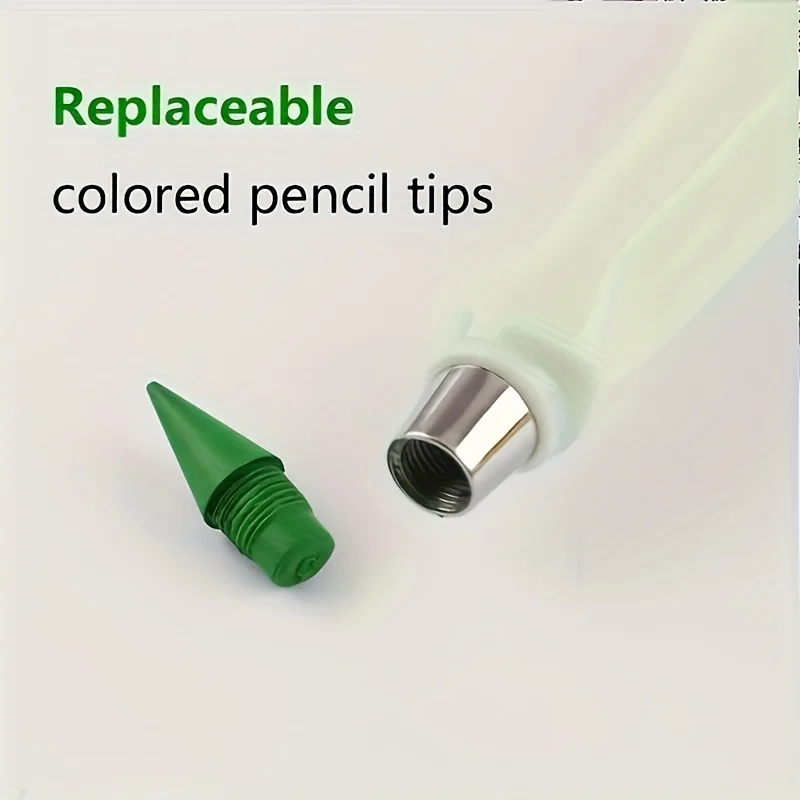 17 pieces /24 colored pencil tips /50 metal pencil tips, not easy to break long continuous pencils, sketches, drawing pens 6