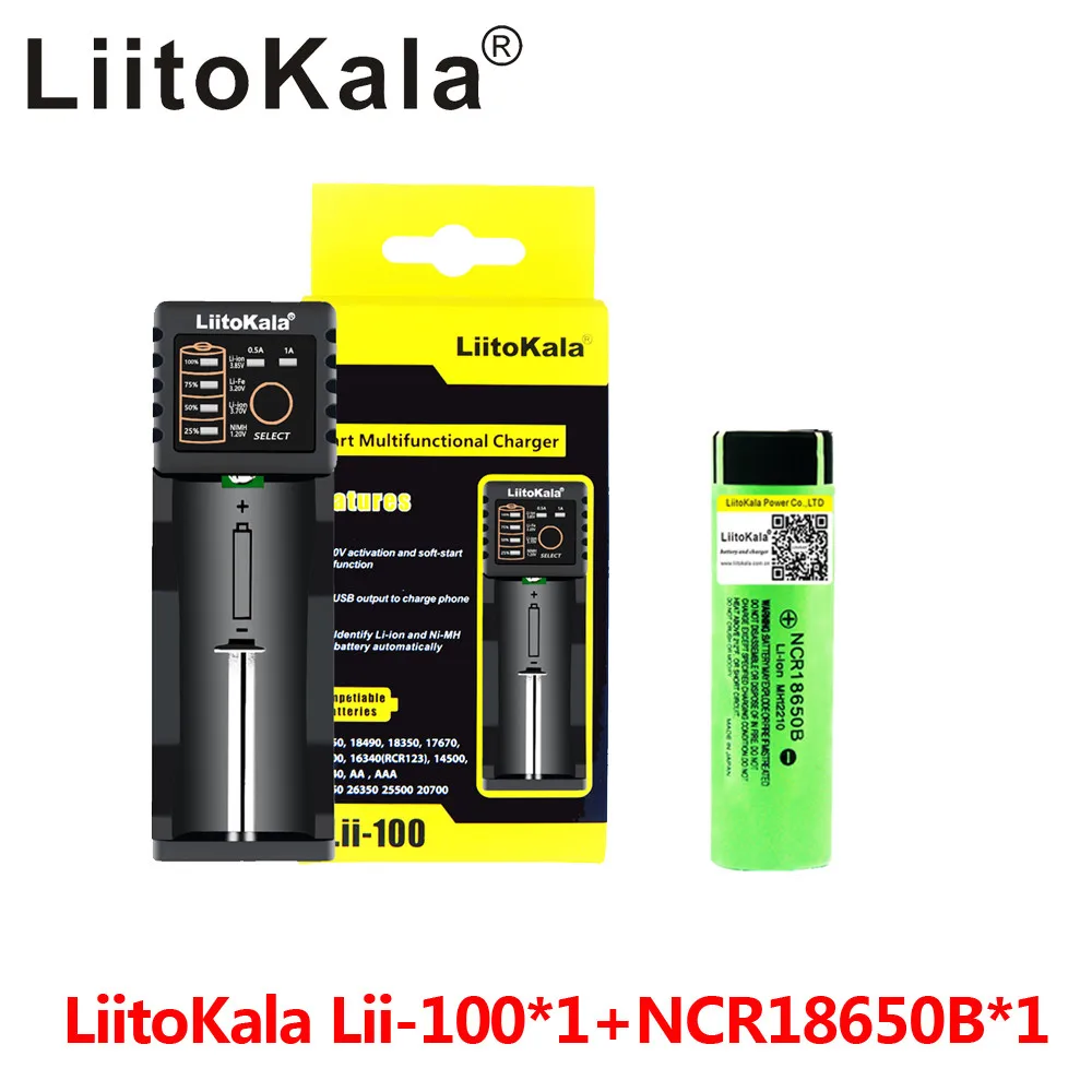 liitokala-lii-100-usb-18650-26650-smart-charger-1pcs-ncr18650b-3-7-v