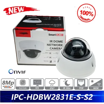 Dahua Original IPC-HDBW2831E-S-S2 8MP Lite IR 30M Fixed-focal Dome Network Camera 4k Starlight IVS Onvif IP67 IK10 Protection 1