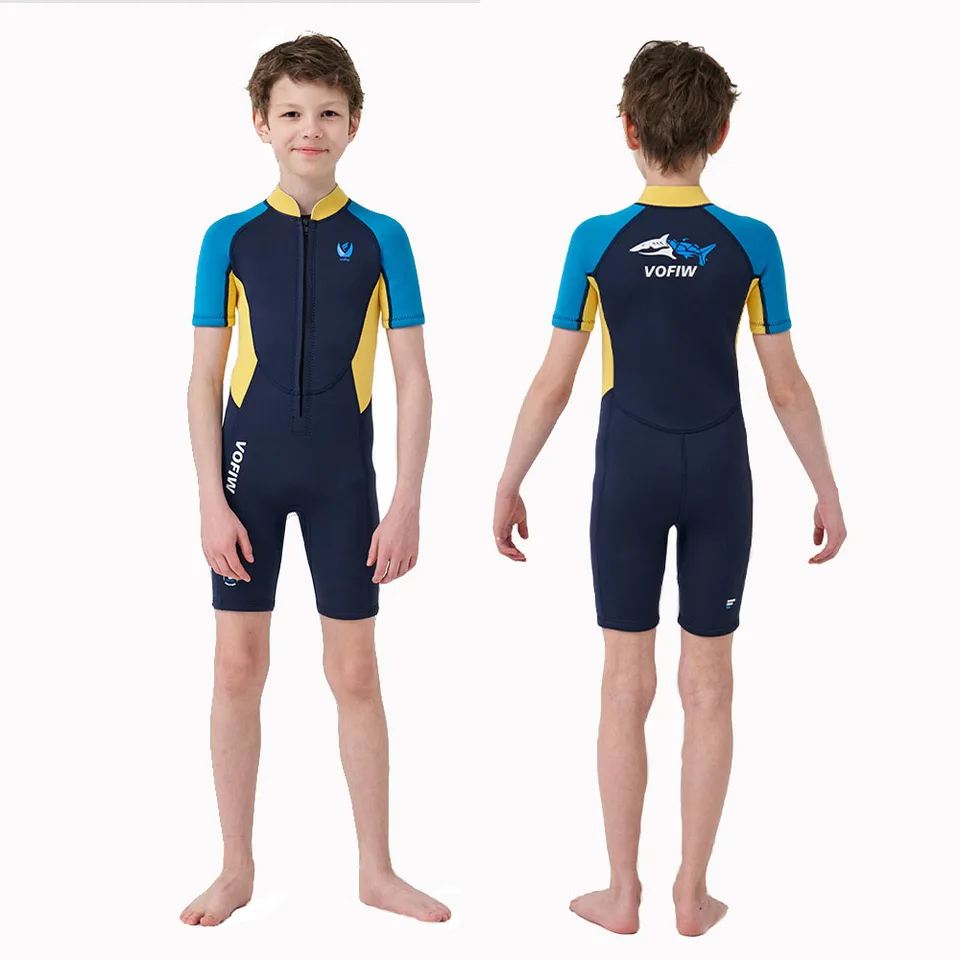 Combinaison Néoprène Enfant 2,5 Mm - Protection UV50+, Pour Natation, Plongée, Surf
