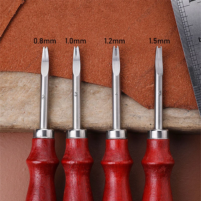 Leather Craft Tool Leather Edge Cutter 0.8/1.0/1.2/1.5mm Sharp Edge Beveler Skiving Beveling Knife Cutting Hand Craft
