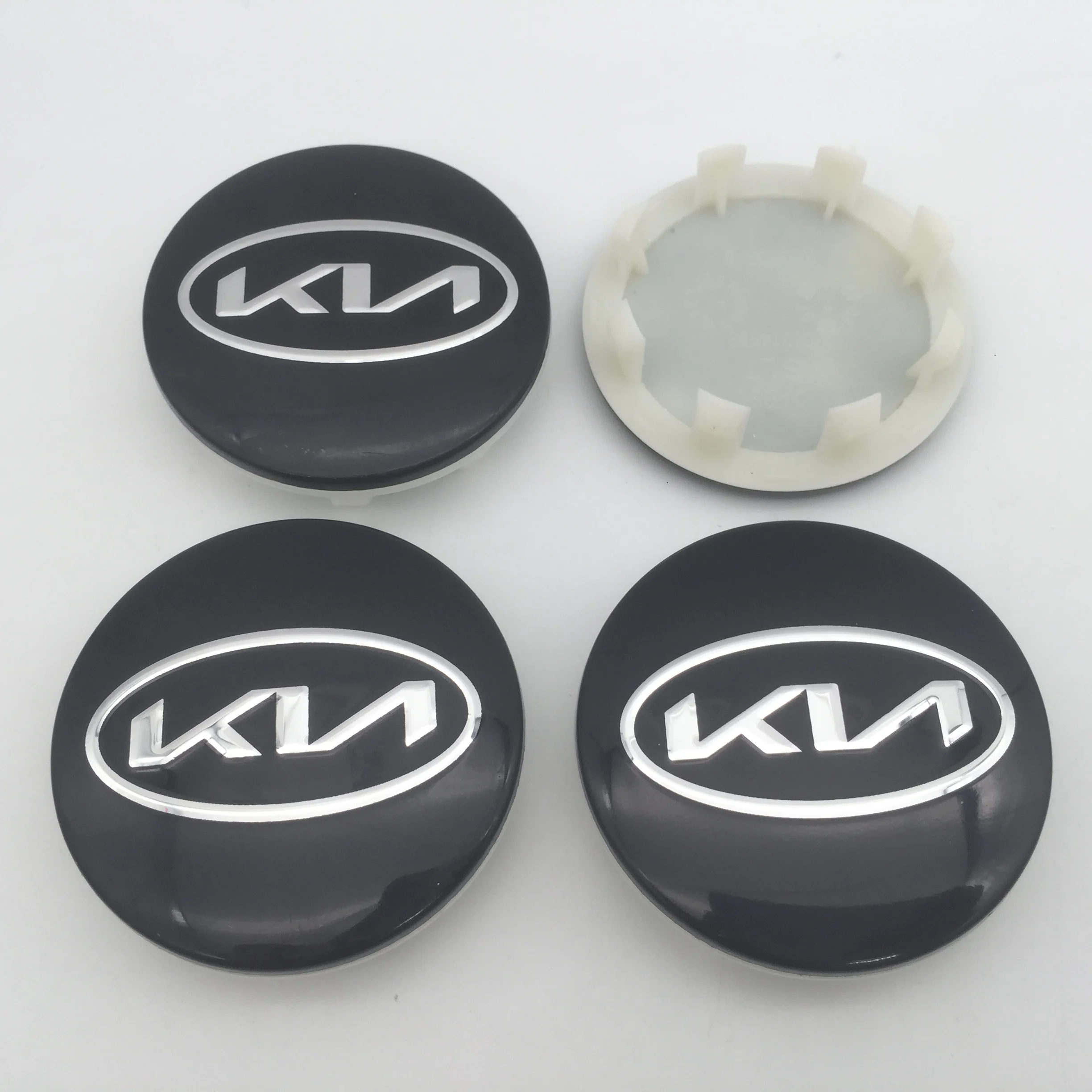 3D 58mm For Car emblem Wheel hub Center Cap Badge covers sticker Decals Styling accessories 4pcs