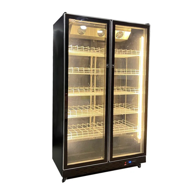 Supermarket Commercial Upright Drink Beverage Display Showcase Refrigerator Chiller Cooler 2 units, 3 doors, 200 x 120 x 60 cm - Image 5
