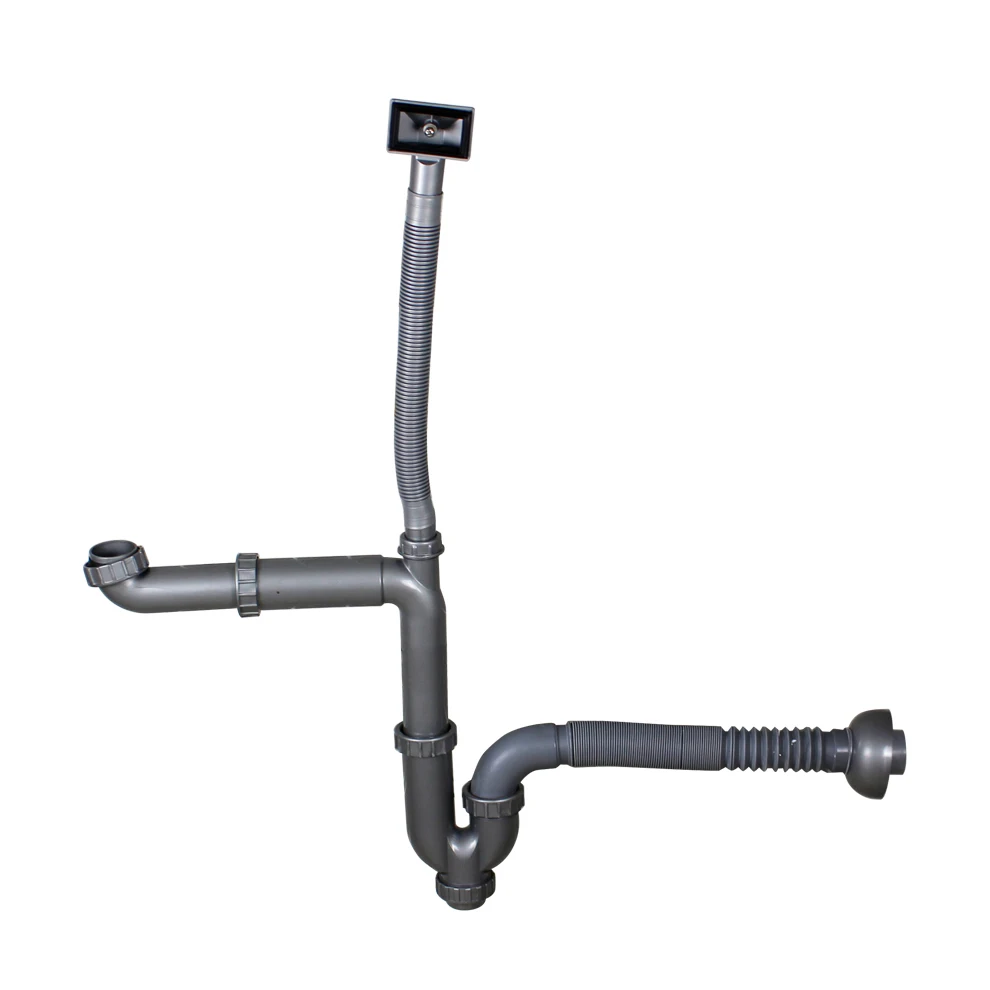 Talea U-Bend Single Sink Drain Pipe,Connect To Dishwasher Downcomer Drainage System GN029C035