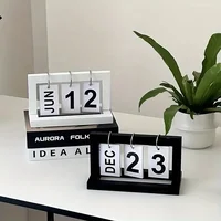 Ins Minimalist Style Living Room Office Decoration Plastic Calendar Ornament Modern Desk Accessories Simple Home Decor Crafts 4