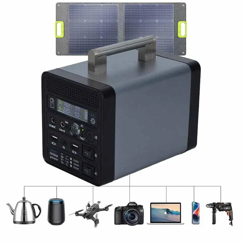 YYHC-Camping Outdoors Solar Generator Portable 400W 600w Bank Station Power Solar Portable Power Station for Home Outdoor