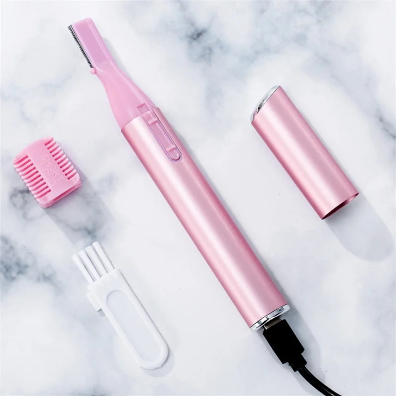 USB Charging Portable Mini Electric Eyebrow Trimmer Women's Shaver Hair Remover Eyebrow Shaper Shaver Body Face Shaving Machine 5