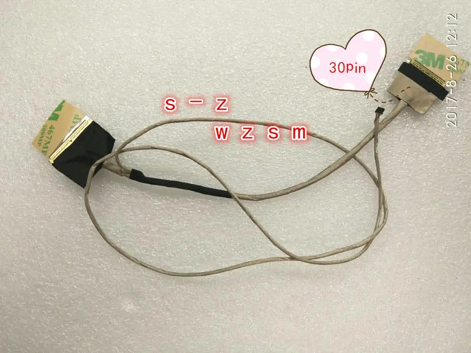 

Новый ЖК-кабель для ASUS X555D X555D-WB11 X555LP FL5600L K555Y 1422-01SV0AS 30 PIN