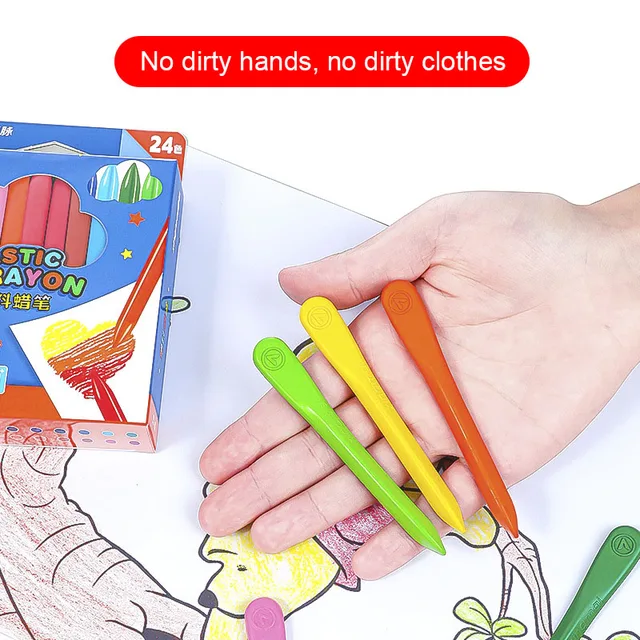 12/18 Colors Triangular Crayons Safe Non-toxic Triangular Colouring Pencil For Students Kids Children Stationery Drawing Toys 2
