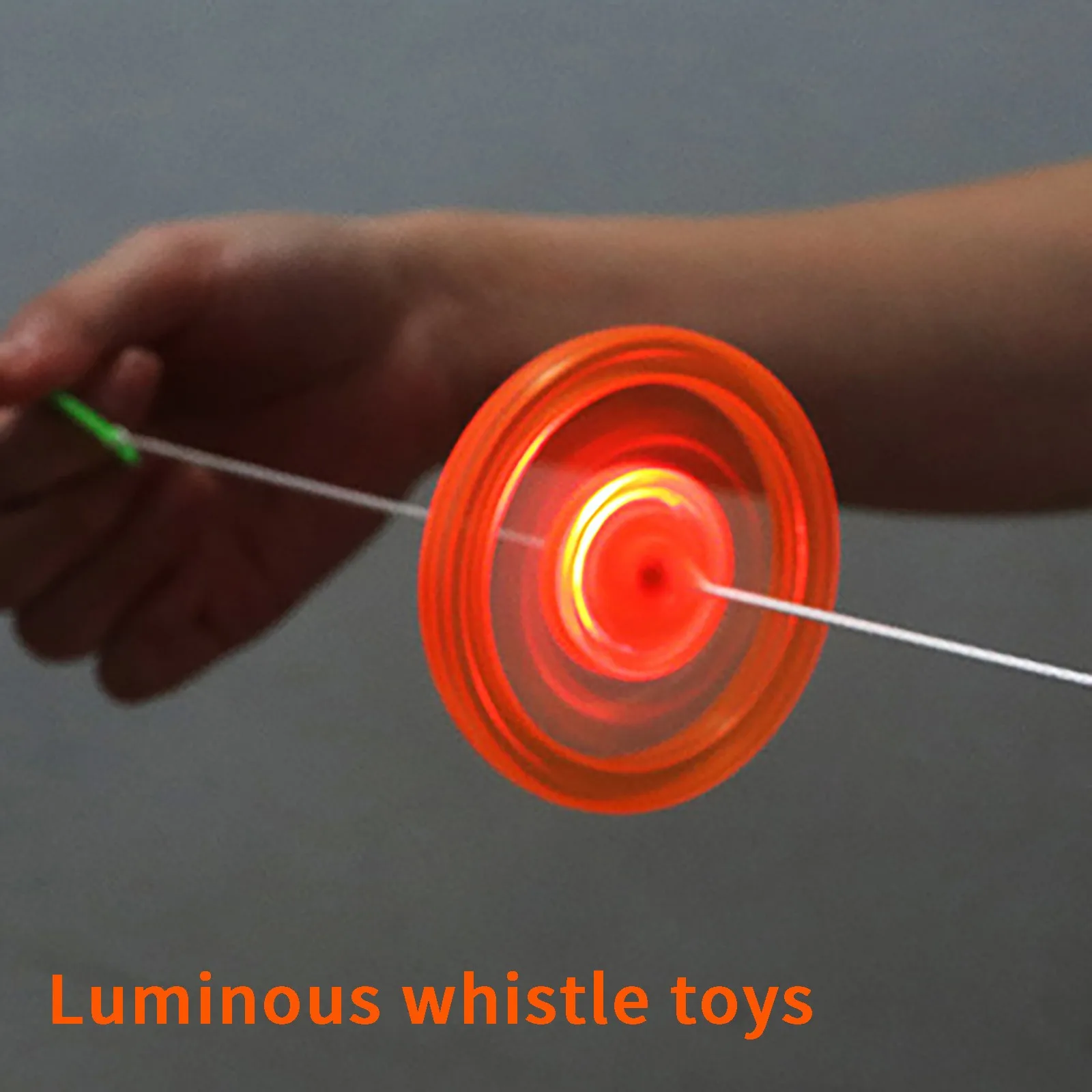 Spinning Wheel Toy Colorful Glow Up Novelty Children's Toys Pull Line