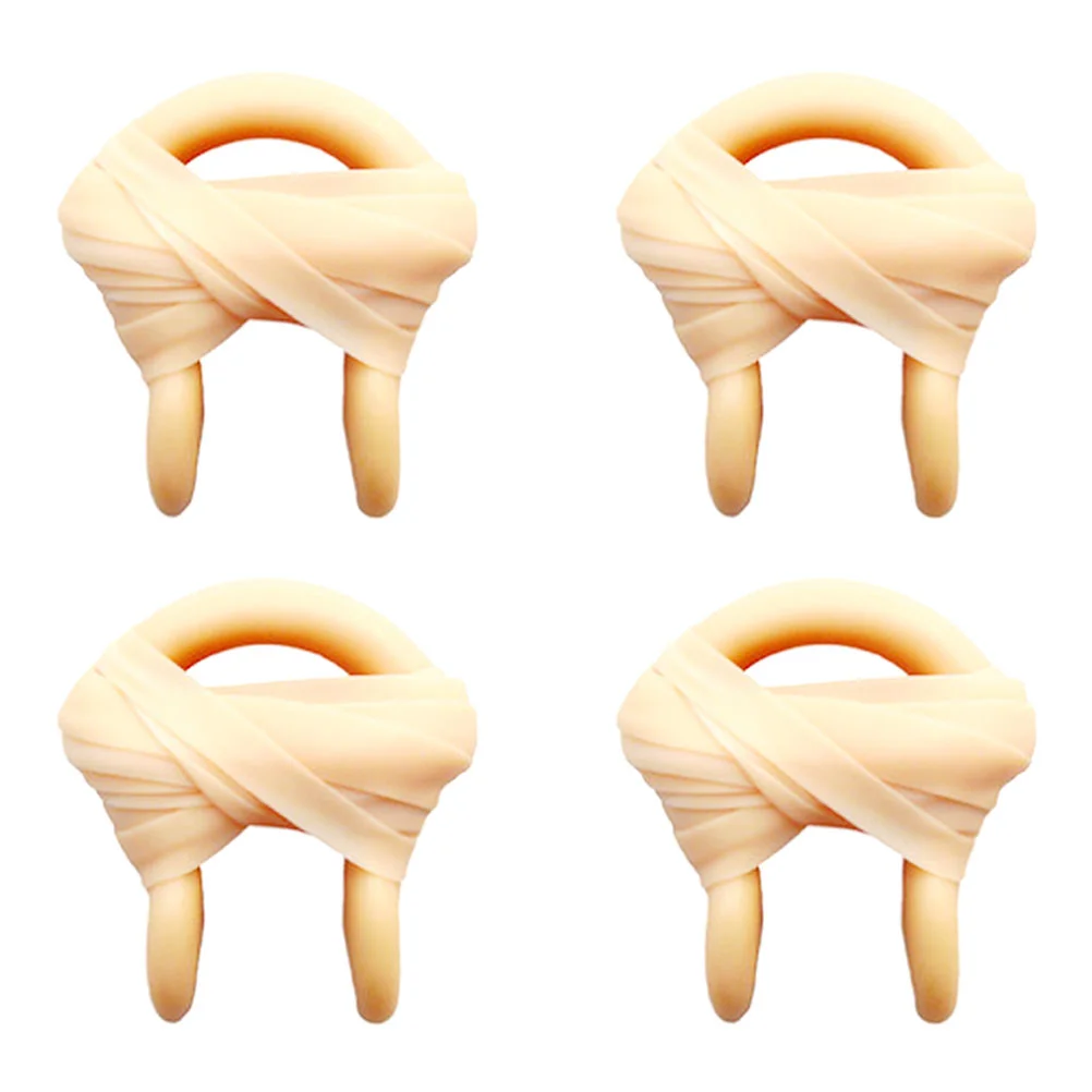 

4 Pcs Silica Gel Nose Plug with Cord for Swimming Latex Plugs Replaceable Clamps Wear-resistant Premium Clips Emulsion