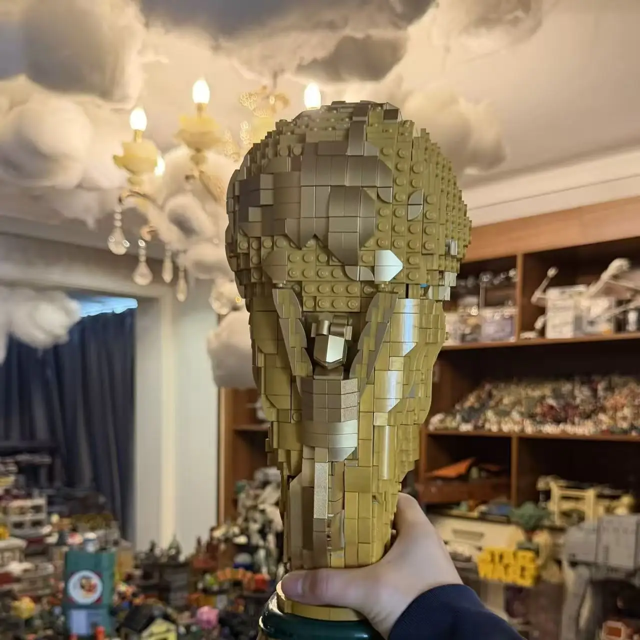 2842피스 에디션 축구 트로피 빌딩 블록 세트 (43020 성인용) 월드 스포츠 축구 홈 오피스 장식 브릭 장난감 (어린이용)