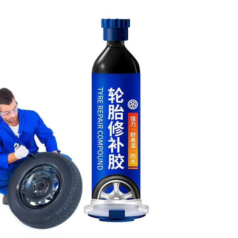 

Car Tire Repair Glue Effective Sidewall 50ml Tire Patch Glue Liquid Strong Rubber Adhesive Tire Patch Plug For Side Bonding