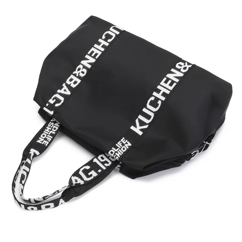 Frauen Hohe Qualität Nylon Schulter Taschen Große Kapazität Casual Tote Handtasche Top-griff Mode Tote Umhängetasche – Detail 6