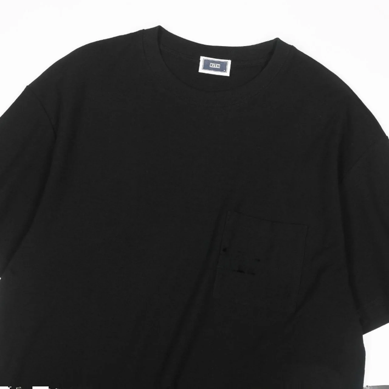 KITH SS Quinn Tee Floing ket Waed Loose ort Sve  Color American Base T-irt ex Casual round Ne Top