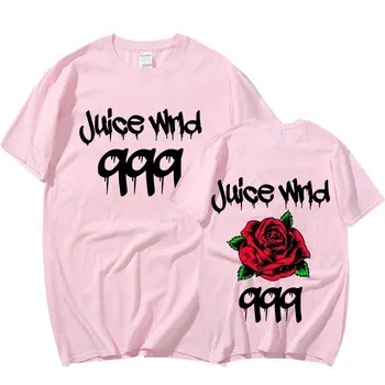 90s Rapper Juice WRLD Men's Oversized T-shirt Streetwear 4