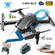 

ANTINIYA Mini Drone 4k Professional Wide Angle Camera Aerial Photography Rc Foldable Quadcopter Air Pressure Altitude Hold Toy