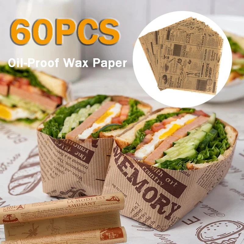 25/50 Sheets Christmas Deli Paper, Grease-Proof Parchment Paper Basket  Liners, Food Wrappers for Sandwich, Chip, Burger & Fries - AliExpress