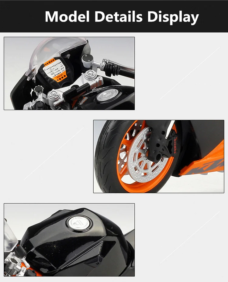 RC おもちゃ WELLY 1:10 KTM 1190 RC8 R Orange MOTORCYCLE Bike Model