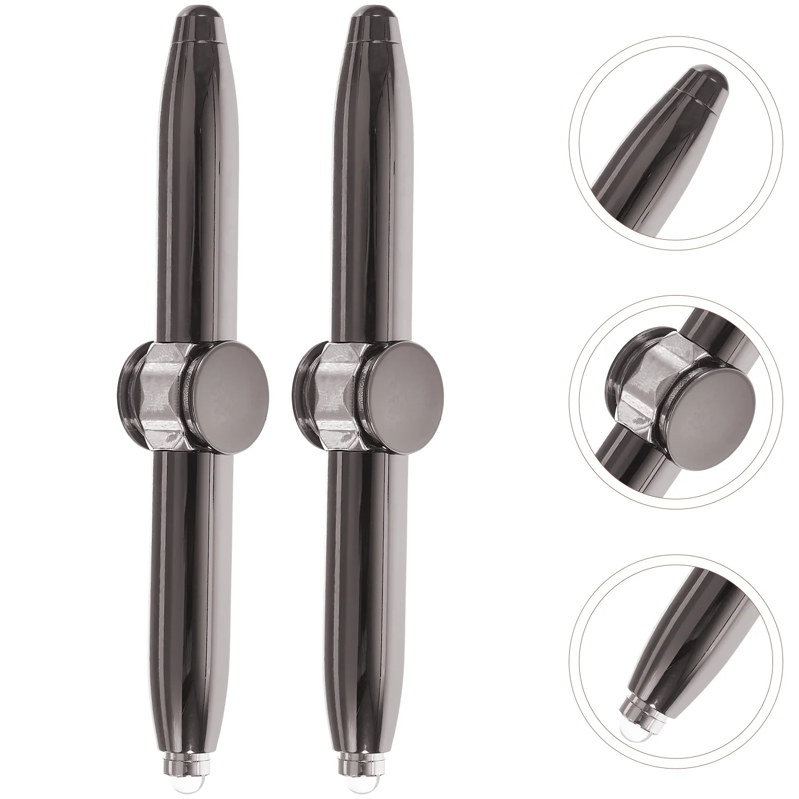 

2pcs Finger Spinners Finger Toys Glowing Fidget Toys Ball-point Pen Spinners Party Favors Children Toys