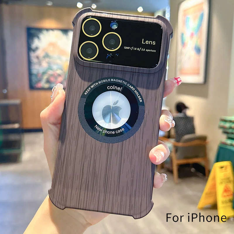 Funda Retro de grano de madera para Apple Iphone 15 Pro Max 14 11
