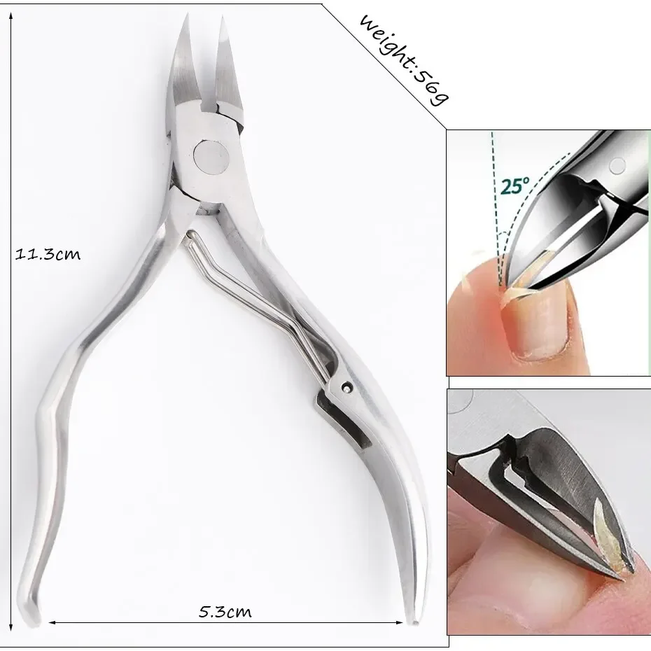 Remover Stainless Steel Pedicure Cuticle Clipper Nail ScissorsManicure Nippers Dead Skin Tool Trimmers Eagle Beak Plier