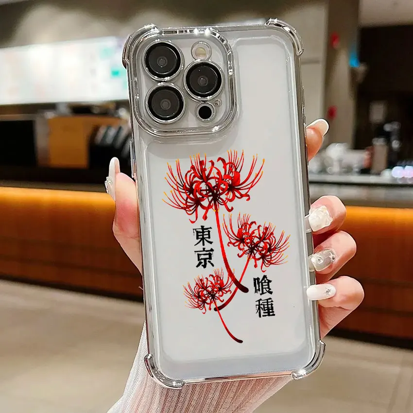 Tokyos Anime Ghouls Clear Phone Case Cover