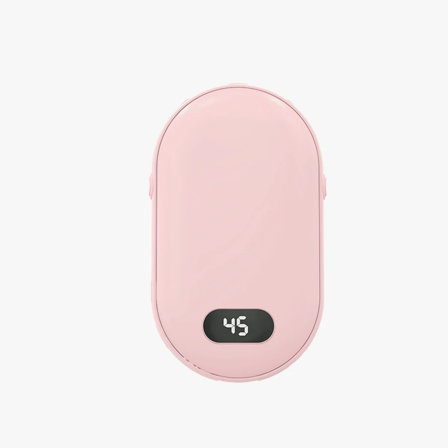 Rechargeable Dual-Temperature Pocket Hand Warmer with Double-Sided Heating