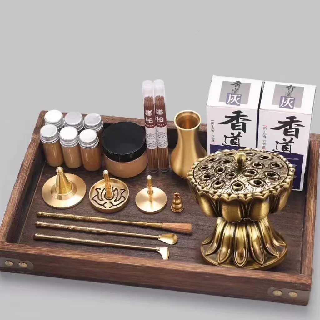 2023 황동 향 만들기 키트, 왁스 멜트 향 버너, 휴대용 DIY 수제 향수 도장 몰딩 도구, 향 액세서리
