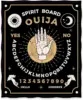 Ouija Board Blanket Gothic Witch Gift for Halloween Sun Moon Skeleton Skull Horror Spooky for Decor Throw Blankets Black 50"x60" 2