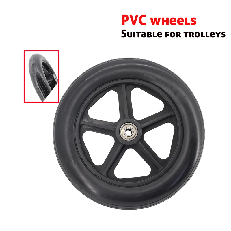 6/7/8/10 Zoll Rollstuhl Vorderrad Gummi Einzelrad Ersatz Behinderte Alte Menschen Fahrzeuge Gehstuhl Rollstuhl – Detail 10