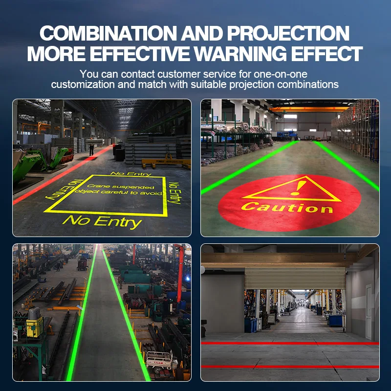 Industrial one-line laser light safety warning sign projection light factory workshop indication infrared laser