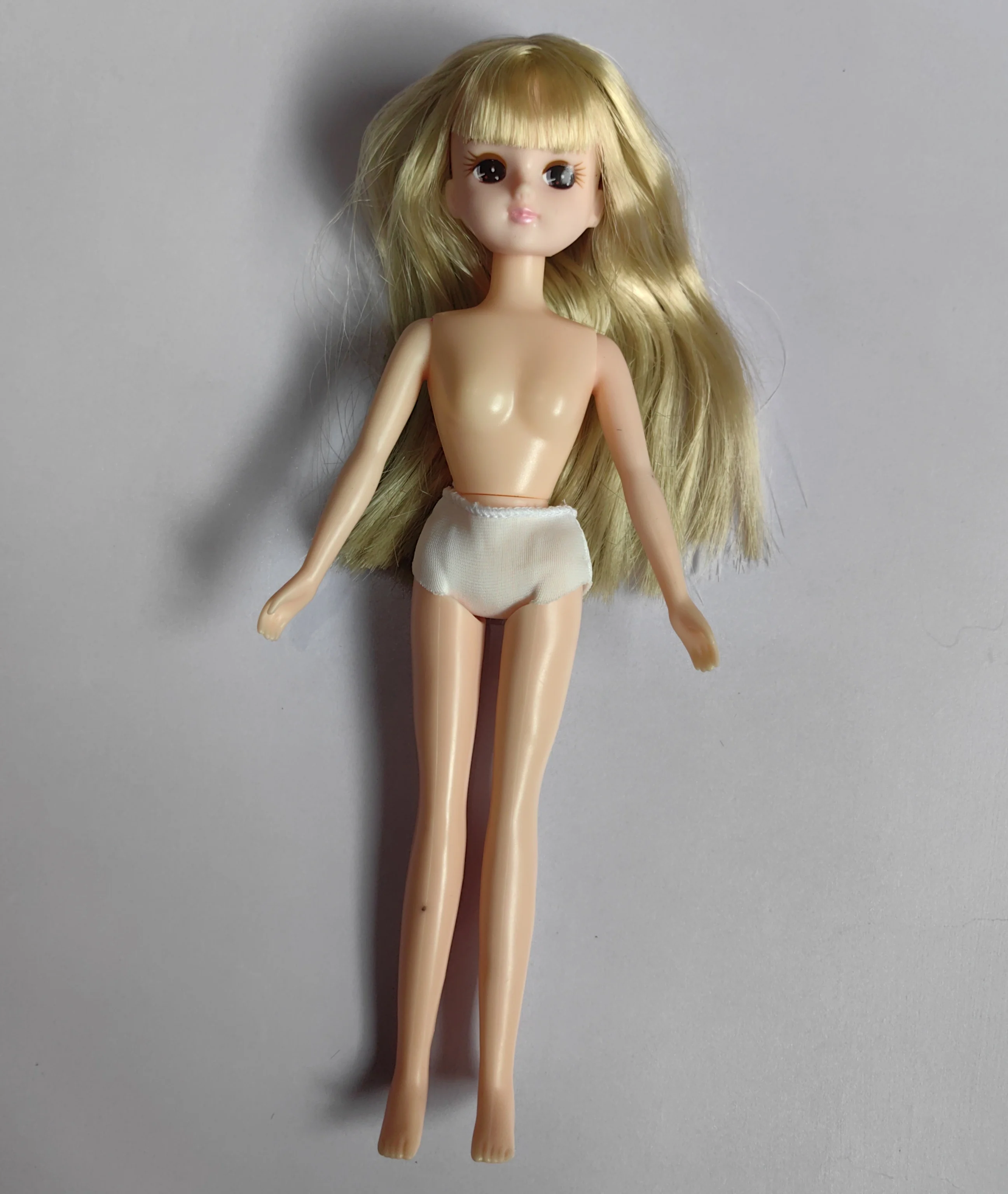 Colorful Long-Haired Jenny Licca Nude Doll - DIY Dress-Up Toy