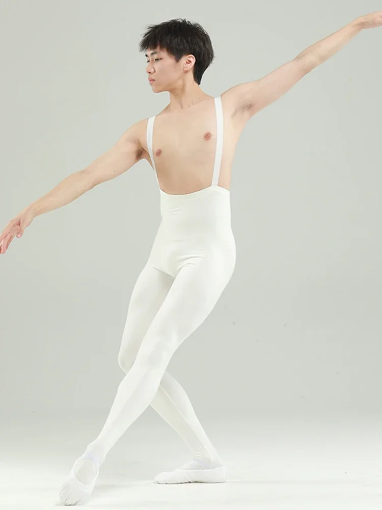 

Men Ballet One Piece Spandex Practice Bodysuit Gymnastic Jumpsuit Leotard Yoga Dance Skin Tights One-piece socks